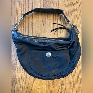Black Nylon Coach Bag